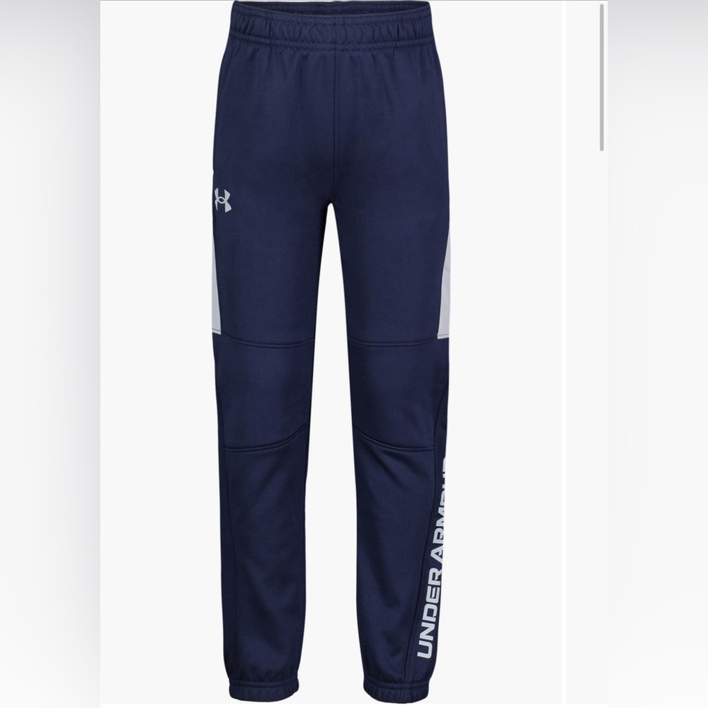 Under Armour Boys Reinforced Knee Sweatpants in Navy Blue| Size: 2T